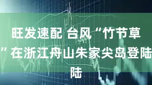 旺发速配 台风“竹节草”在浙江舟山朱家尖岛登陆