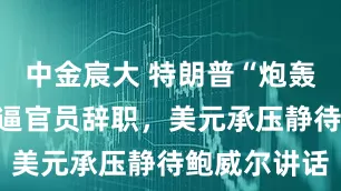 中金宸大 特朗普“炮轰”美联储欲逼官员辞职，美元承压静待鲍威尔讲话
